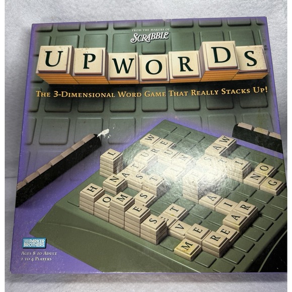 Parker Brothers Other - VINTAGE Upwords Word 3D Crossword Game Parker Brothers 2002 READ